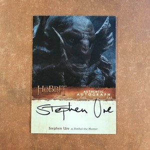 2-02-09 . hobbit desolation of smaug autograph #su stephen ure as fimbul hunter