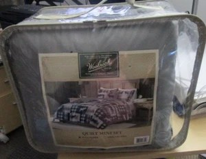 NEW Woolrich SWEETWATER PLAID Cotton Full Queen Quilt Mini Set 4 PC 92" x 96" - Picture 1 of 7