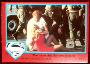 SUPERMAN - Card #67 - The Incredible Scheme Begins - Topps UK 2nd Series - 1978 - Picture 1 of 2