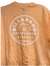 Billabong Masculine Men's Modern Short Sleeve T-Shirt in Light Peach Size S