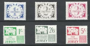 JERSEY UNITED KINGDOM 1ST POSTAGE DUE SET MNH STAMPS HCV LOT (JER 173) - Picture 1 of 1
