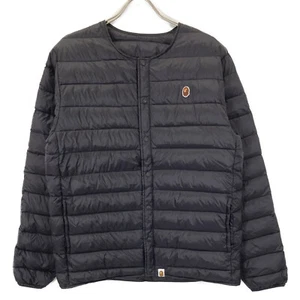 A BATHING APE 001GDG201006X Black collarless inner down jacket Jacket L black - Picture 1 of 9
