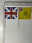 1576) 2x 54 mm 1:32 Maßstab AWI britische Flaggen 9. Fußregiment Seiner Majestät