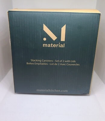 Botes apilables de cocina de material con tapas nuevos en caja  Foto 1 de 4