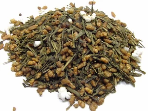 100g Genmaicha, grüner Tee mit Reis und Puffreis loser Tee - Bild 1 von 1