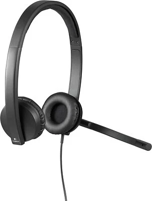 Logitech - H570e - USB Stereo Headset with Noise-Cancelling Microphone  - Image 1 of 2