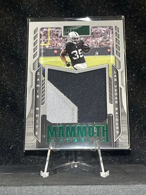 Playbook Mammoth Material Zamir White /49! Raiders 2 Color Patch! - Image 1 of 2