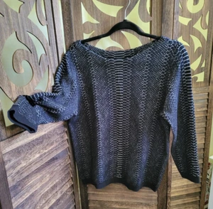 Worthington 3/4 Arm Damen Pullover LARGE. Rippstrick am Handgelenk und Saum - Bild 1 von 9