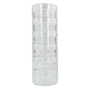 Botellas apilables - transparentes para cada 5 g de contenido para brillo, nail art, piercings - Imagen 1 de 1