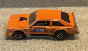 Hot Wheels 1978 Oldsmobile Flat Out 442 Blackwall Car Orange Mattel Hong Kong - Picture 1 of 8