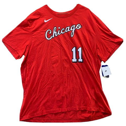 NWT Chicago Bulls DeMar DeRozan Nike NBA Jersey T-Shirt Red City Edition XXL #11 Cover