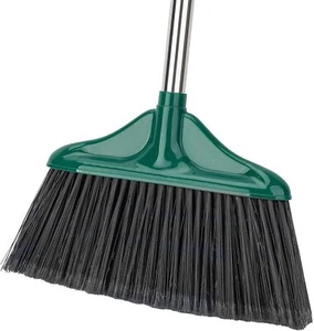 Heavy Duty Broom Outdoor Indoor Broom with 50 inches Long Handle (Black) - Picture 1 of 7