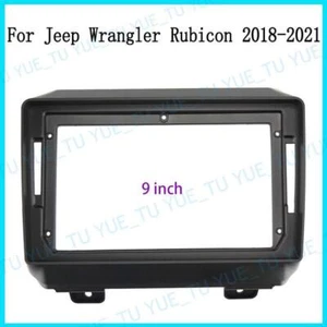 9'' Car Radio Stereo in Dash Frame Fascia Panel Bezel for JEEP Wrangler 2018~22 - Picture 1 of 1