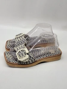 Louise Et Cie Lo -Elara Sandals Women’s Size 7M Blue snake Slide  - Picture 1 of 8