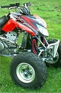 Shock Cover Atv Pour Arctic Cat , 3 Couvre Amortisseur Monster Red - Bild 1 von 4