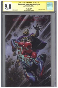 Gameverse Spider-Man Velocity #1 CGC 9.8 SS Crain Virgin Scorpion COA 600 2019 - Picture 1 of 2