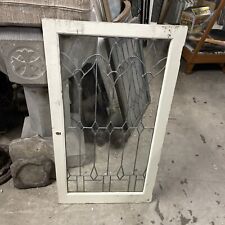 MAR 4–24 antique leaded glass cabinet door 22 x 41￼