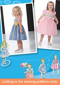 SEWING PATTERN Girls Clothing Clothes - Dress Sundress Party Easter Toddler 2430 - Picture 1 of 3