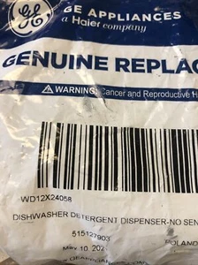 WD12X24058 GE Dishwasher Detergent Dispenser No Sensor NEW - Picture 1 of 1