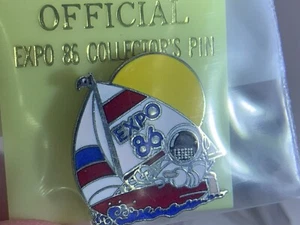 Canada BC Place Stadium Expo 1986 Segelboot Neu Vintage Tack Pin T-1180 - Bild 1 von 1