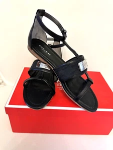 Sandalia Coach Harriet negra talla 6 nueva en caja - Imagen 1 de 6