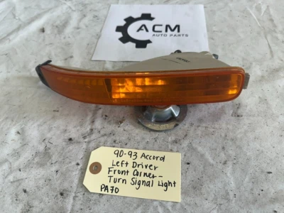 Conjunto de luces intermitentes Honda Accord 90-93 OEM izquierda, lado del conductor. Foto 1 de 3