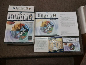 New Encyclopedia Britannica CD-ROM99 Multimedia Edition big box PC game software - Picture 1 of 6