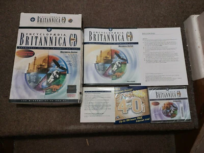 New Encyclopedia Britannica CD-ROM99 Multimedia Edition big box PC game software - Image 1 of 4