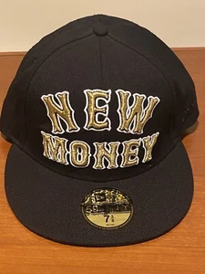 Brand New Rocksmith New Money Logo Black/Gold 7 3/8 New Era 59Fifty Fitted Hat - Picture 1 of 10