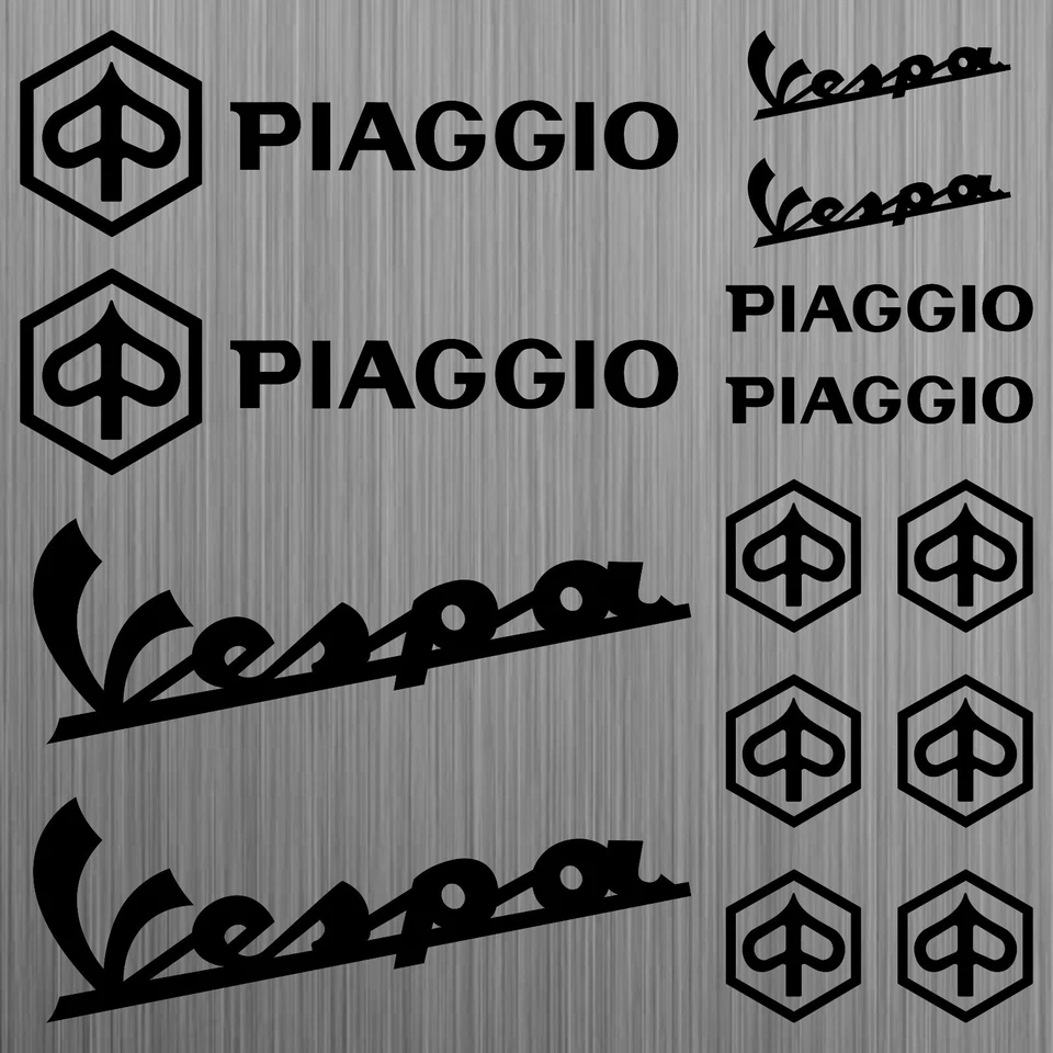 PIAGGIO Vespa sticker decal scooter 14 Pieces - Image 1 of 1