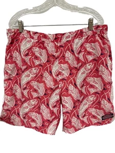 Vineyard Vines Herren Größe M Badeshorts Fisch Sammelmuster versteckte Tasche - Bild 1 von 8