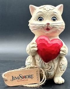 Figura corazón gato Jim Shore 2009 ronroneo-perfectamente amado 6006225 - Imagen 1 de 13