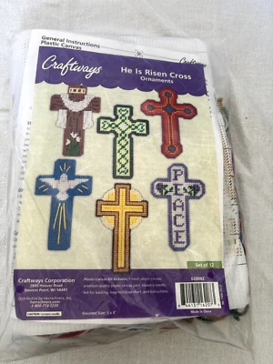 KIT DE TAPIZ DE TRABAJO CON AGUJA CRISTIANA ADORNO "HA RESUCITADO" 12 PIEZAS CRAFTWAY Foto 1 de 4