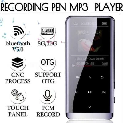64GB MP3 Player HIFI Sport Music Speakers MP4 Media FM Radio for bluetooth - Image 1 of 4