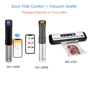 Inkbird Wi-Fi Sous Vide Cook Schongarer Garer C/F / máquina de envasado al vacío sellador DE - Imagen 1 de 42