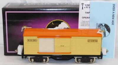 MTH 10-1086 Standard Gauge Tinplate Traditions 514 BoxCar Cream & Orange / Brass - Image 1 of 4