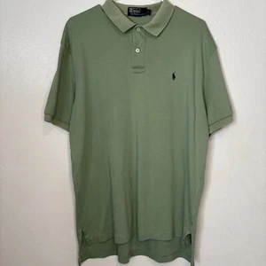 De Colección Polo Ralph Lauren Para Hombre’s L Grande Polo Verde Negro Logo Poni Años 90 Y2K - Imagen 1 de 7
