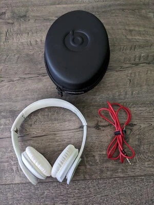 Beats by Dr. Dre Solo HD White Wired Headphones w/ Cable & Case - Image 1 of 4