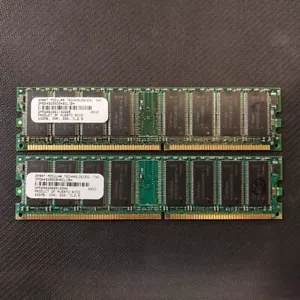 (Set of 2) Smart Modular SM5643285D8N6CLIBH 2x256MB DDR 333MHz CL2.5 Memory RAM - Picture 1 of 2