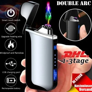 USB Elektro Feuerzeug Elektronisches Sturmfeuerzeug Lichtbogen Arc Geschenkbox - Bild 1 von 12