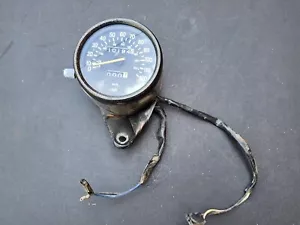 1975 Yamaha XS650 TX650 Speedometer Gauge w Wires Bucket Bezel XS xs 650 B b - Picture 1 of 8
