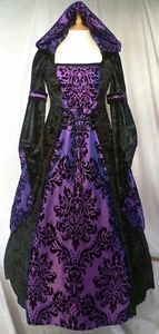 Mittelalter Kleid, Gothic Kleid, Halloween Kleid Maßanfertigung und Übergrößen - Bild 1 von 4