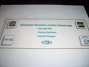 Charlotte Hornets Action Stand-ups Set 3 Gill Gattison Wingate Burger King Coke - Picture 1 of 2