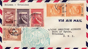 FUNDA BOLOMA PRIMER VUELO BOLAMA (Guina Portuguesa) A Trinidadd B.W.I. - Imagen 1 de 2