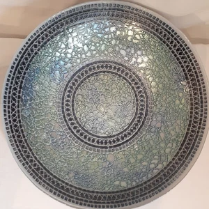 Künstlerische Akzente blau Mosaik türkische handgefertigte Schale 16 Zoll - Bild 1 von 7