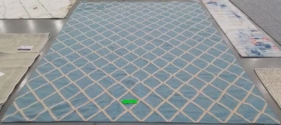 LIGHT BLUE / IVORY 9'-0" x 12'-0" Damaged Rug Reduced Price 1172776359 DHU565B-9 - Image 1 of 4