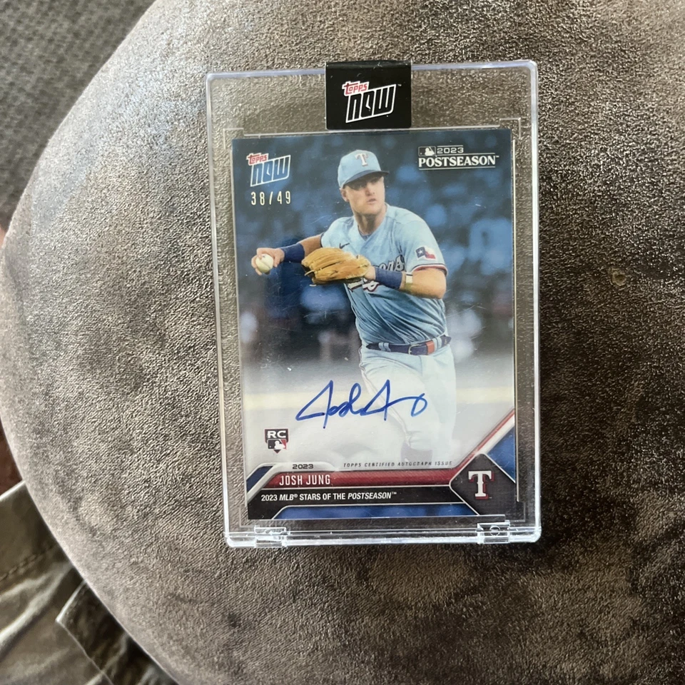 2023 Topps Now JOSH JUNG Stars Of The Postseason #PSJJ-A Auto 38/49 - Image 1 of 1