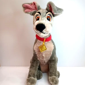 Disney Store La Signora e il Vagabondo - Peluche collare rosso Vagabondo il Cane - 15" - Foto 1 di 14