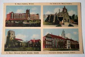 St. Mary's Academy Windsor Ontario Canada RPPC Photo Postcard - Picture 1 of 3