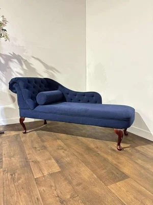 Chaise Longue In Blue Upholstery - Image 1 of 4